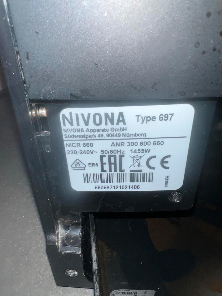 Gratis Nivona - kapot, voor onderdelen of klusser