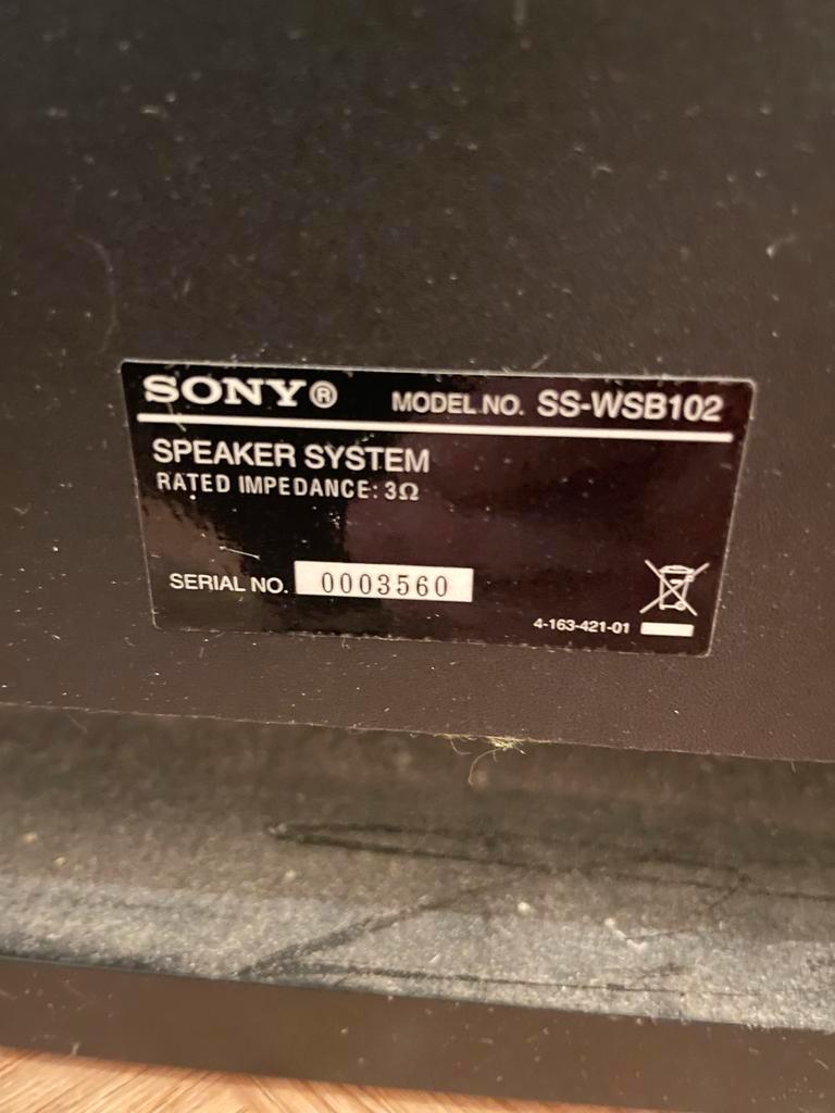 Sony speakersysteem met torenspeaker