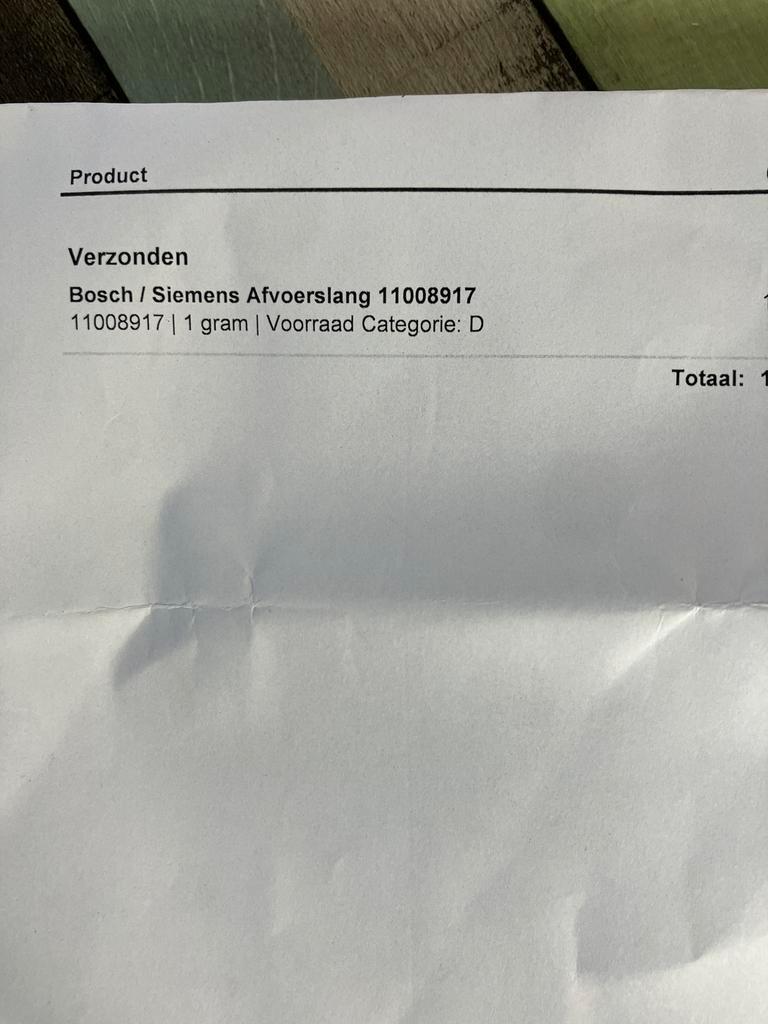 Afvoerslang wasmachine