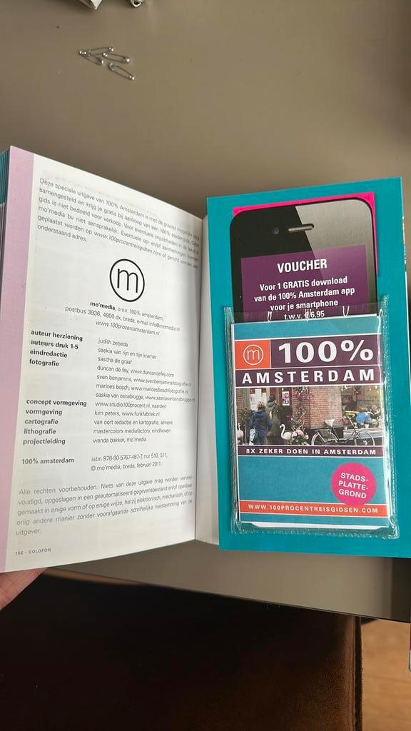 100% Amsterdam 2011 met plattegrond