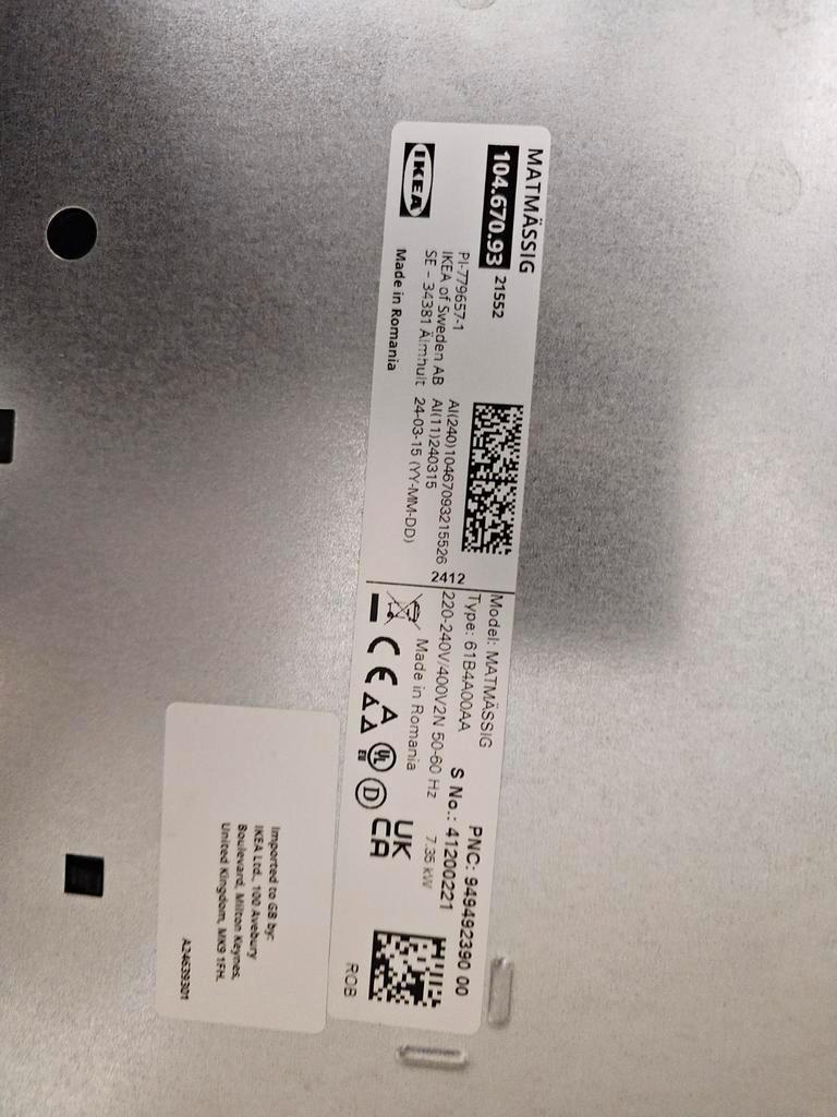 IKEA Matmässig Inductieplaat (defect)
