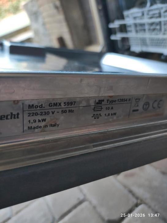 Bauknecht GMX5997 inbouwvaatwasser