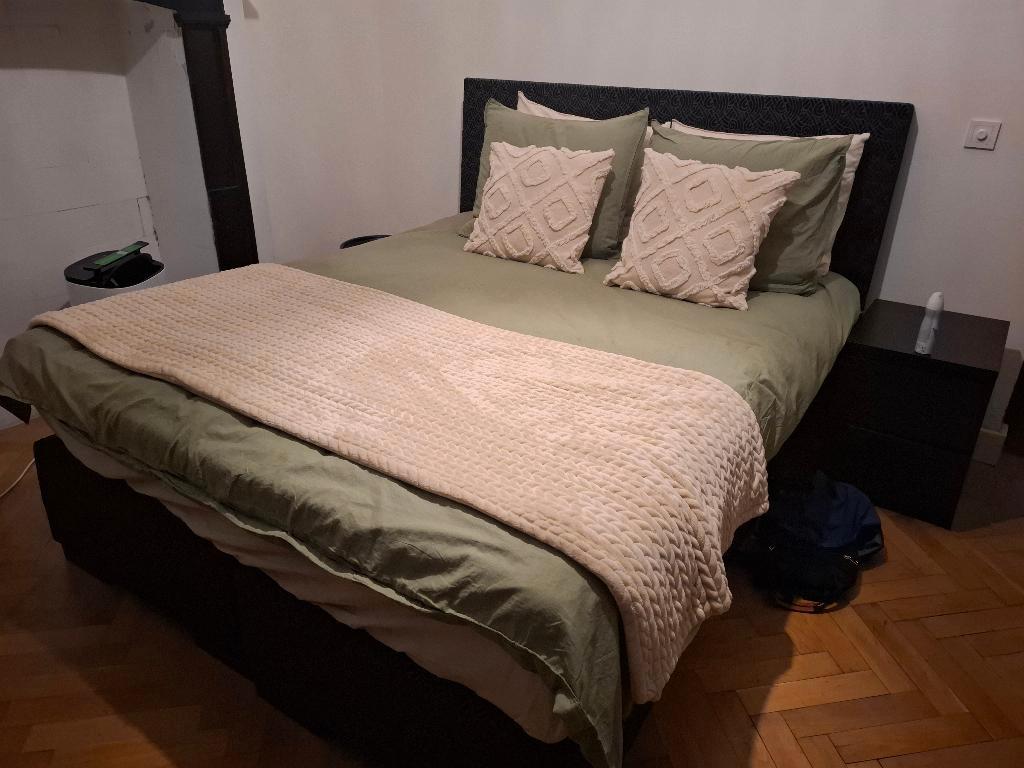 Tweepersoons bed 180x210 cm – inclusief hoofdbord, matras