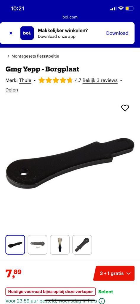 Yepp Kinderfietszitje voor- incl windscherm