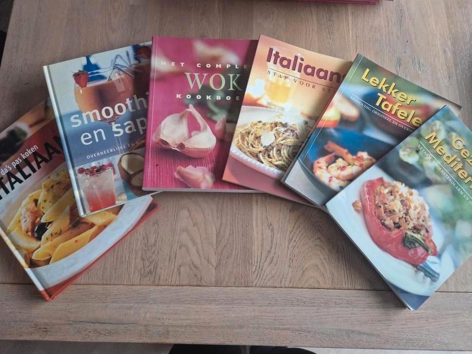 Gratis ophalen: veel kookboeken
