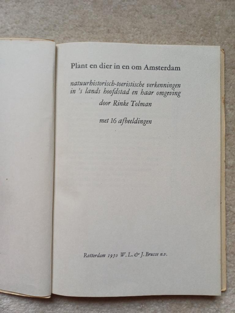 Plant en dier in en om Amsterdam, Rinke Tolman