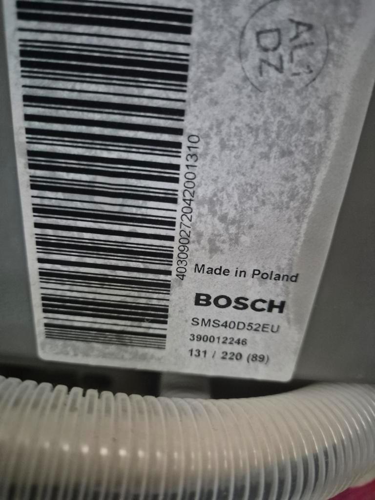 Bosch Aquastop vaatwasser gebruikt, heeft reiniging nodig