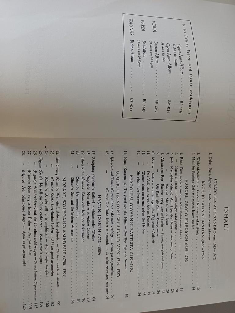 3 oude muziekboeken bariton bas zang klavier