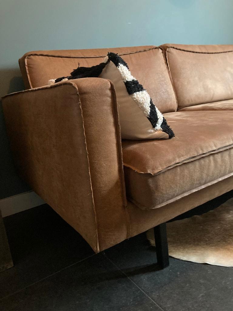 Mooi suede 3 zits bank