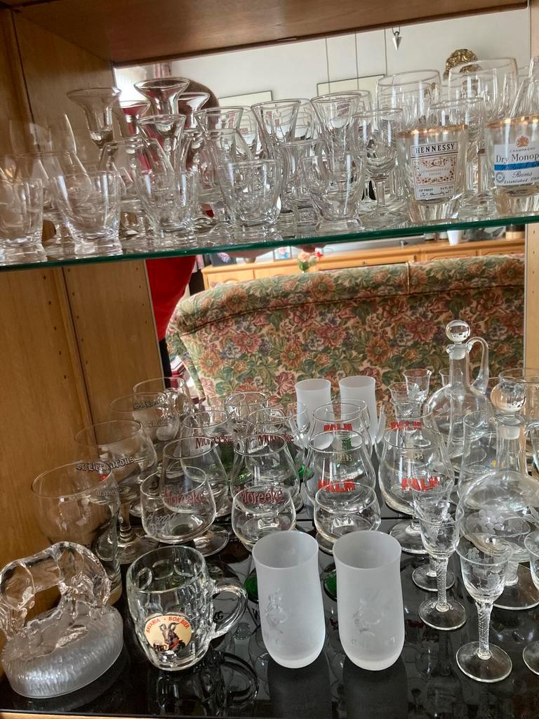 Mooie verzameling glazen - gratis uitzoeken