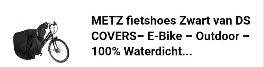 Gratis METZ fietshoes DS Covers voor e-bike, 100% waterdicht