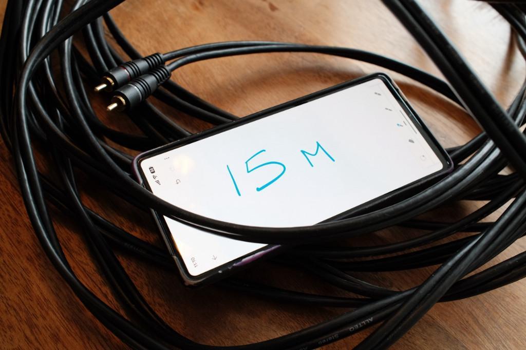 15 meter RCA male-male kabel