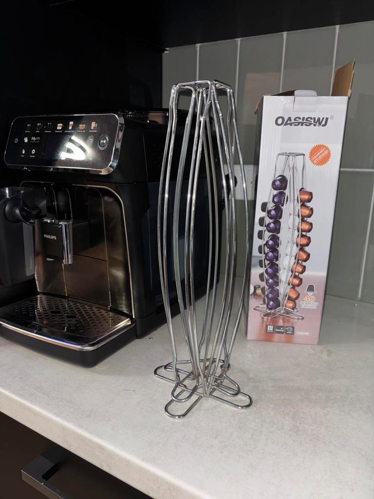 Nespresso capsulehouder – metaal/chroom – voor 40 capsules