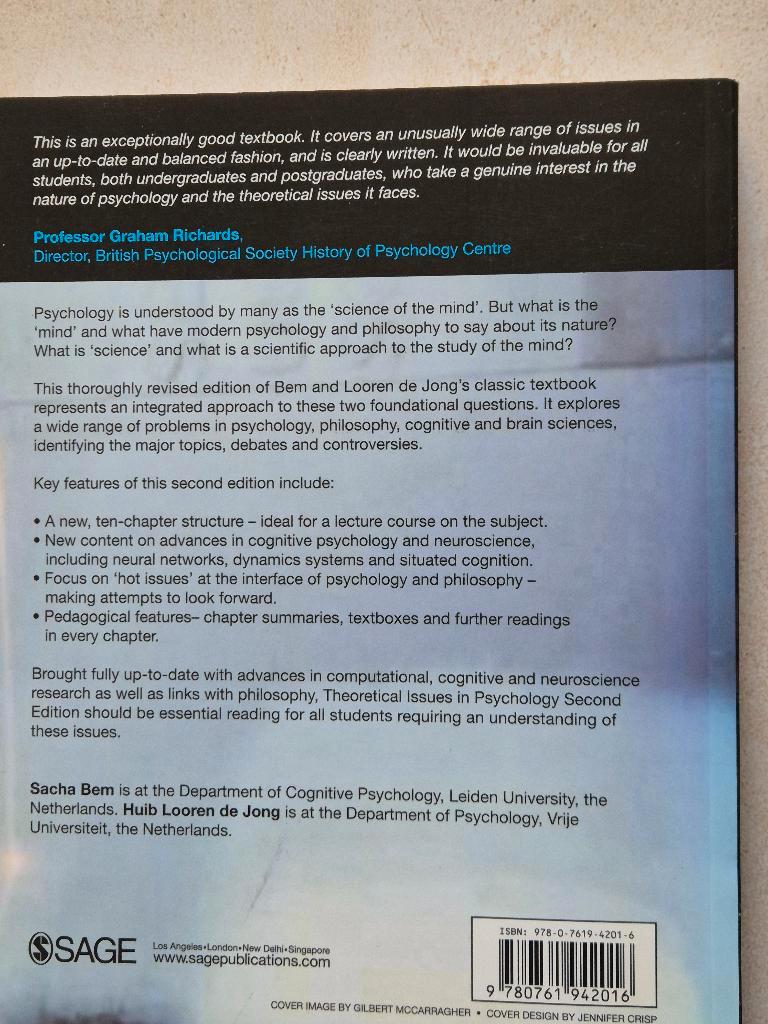 Theoretical issues in psychology