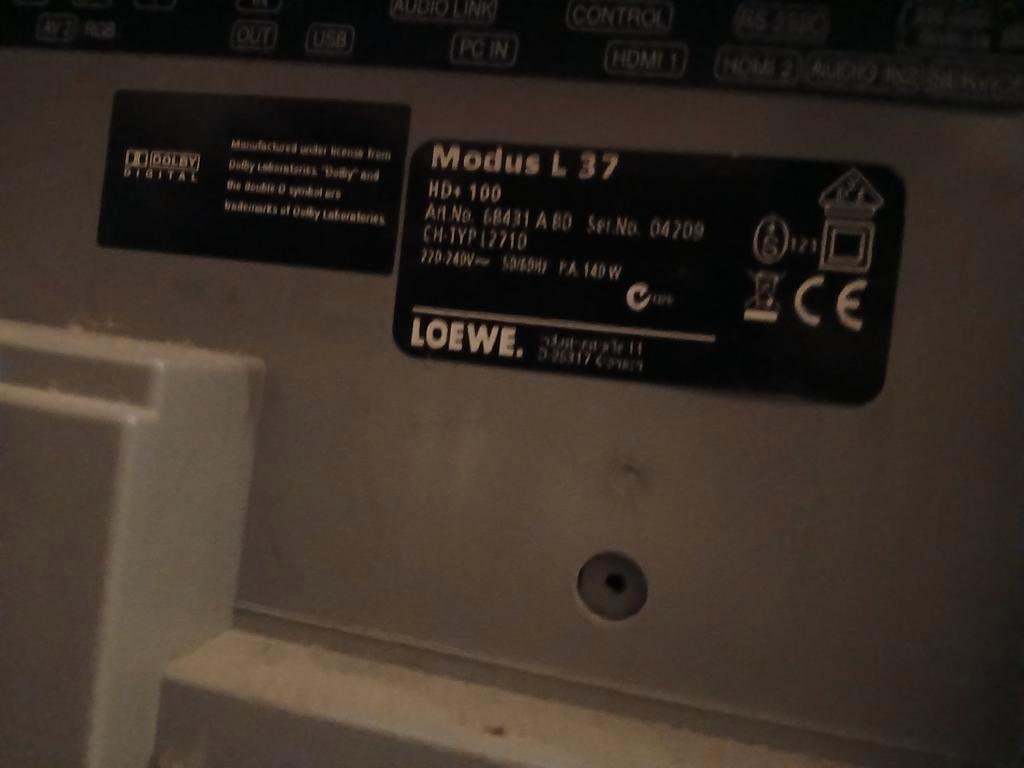 Loewe plasma 37 Inch Modus L37