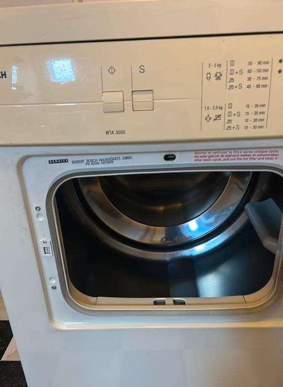 Bosch wasdroger met afvoer