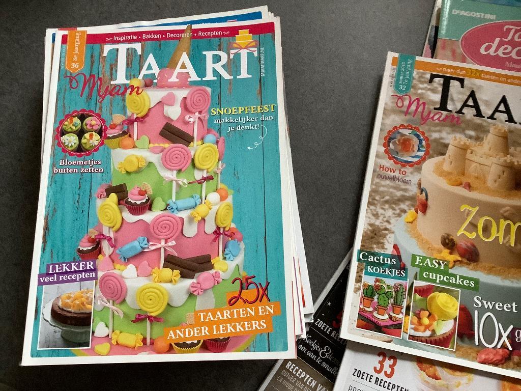 Tijdschrift div jaargangen Mjam taart