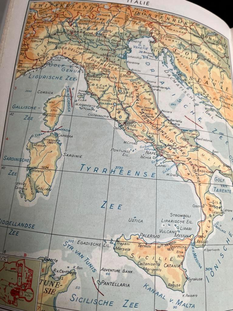 King wereldatlas 1958. Gratis