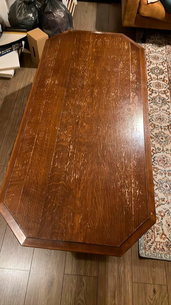 Mooie vintage massief houten tafel. 70/ 150/ 50