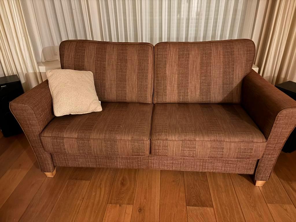 Kleine 2,5 zits bank - kleur bruin