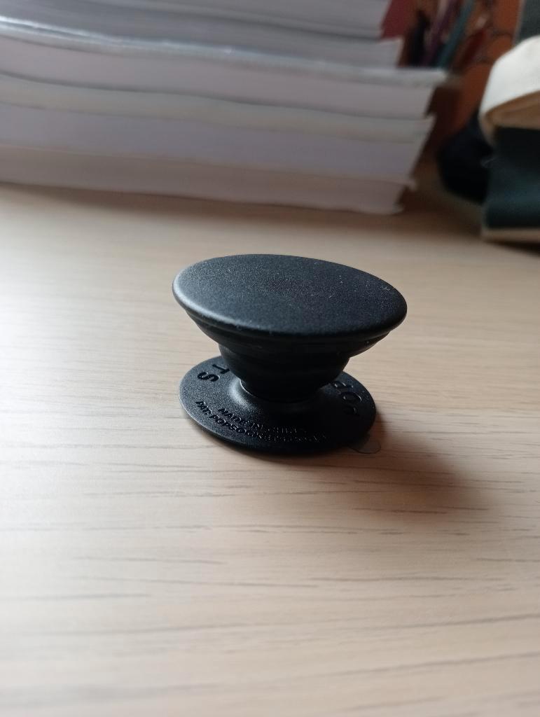 Samsung Galaxy S6 Hoesje Zwart en Popsocket Zwart