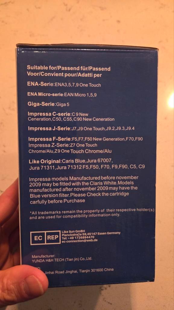 Jura Waterfilter voor Koffiemachine - 1 stuk