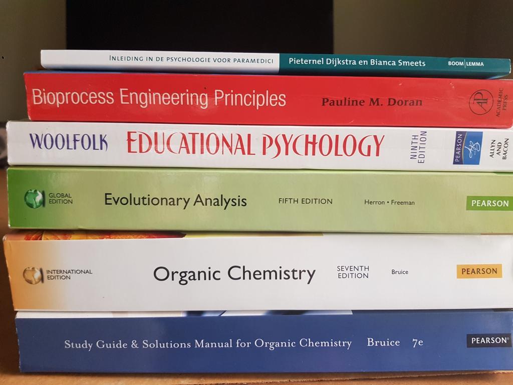 Gratis studieboeken ( biotechnology, chemistry, psychology)
