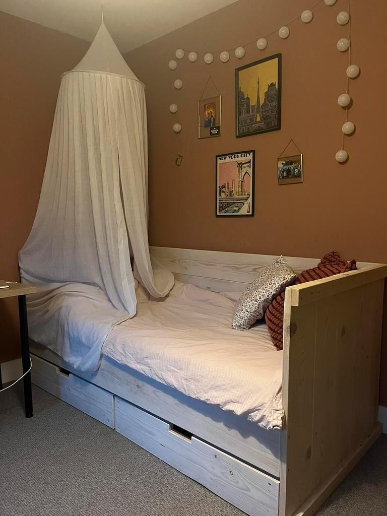 Bedbank steigerhout met lattenbodem