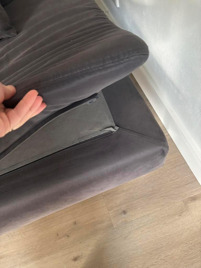 2 zits bank grijs GRATIS op te halen