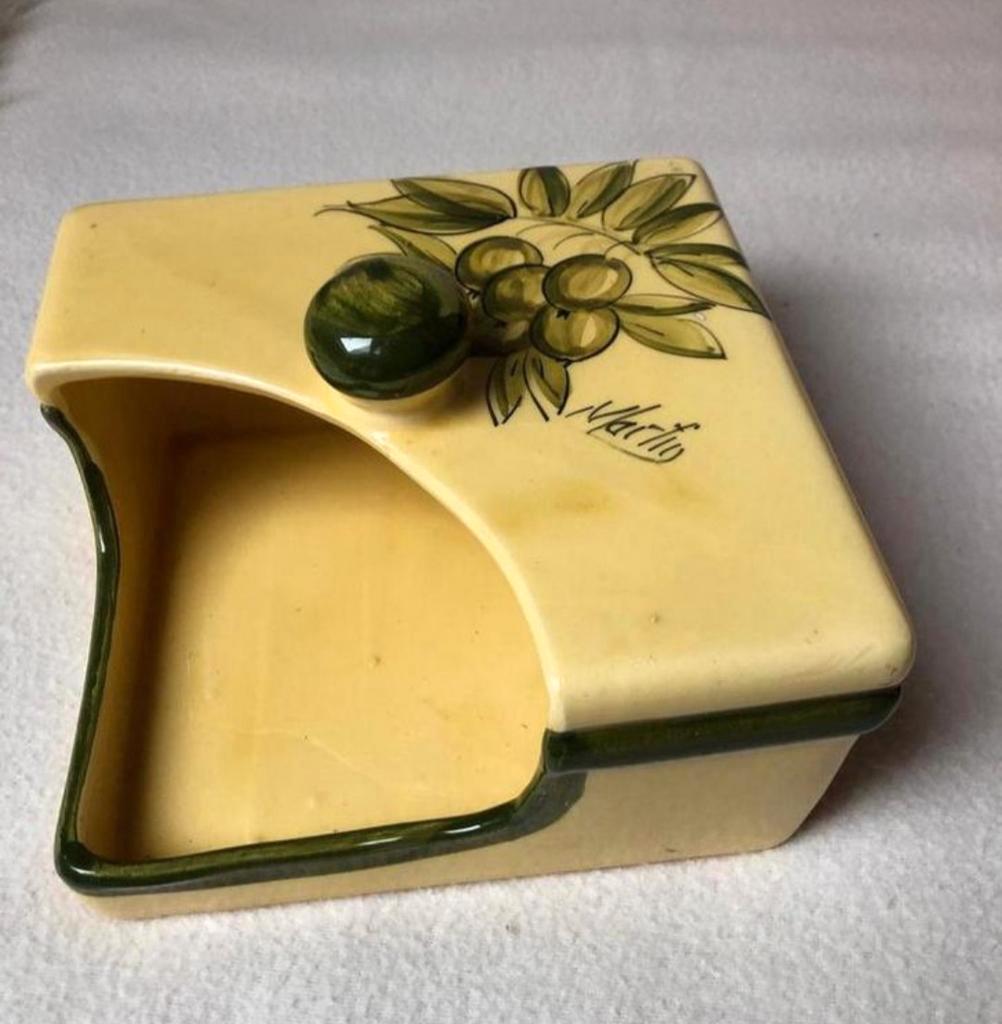 Vintage Martio Servettenhouder met Olijven