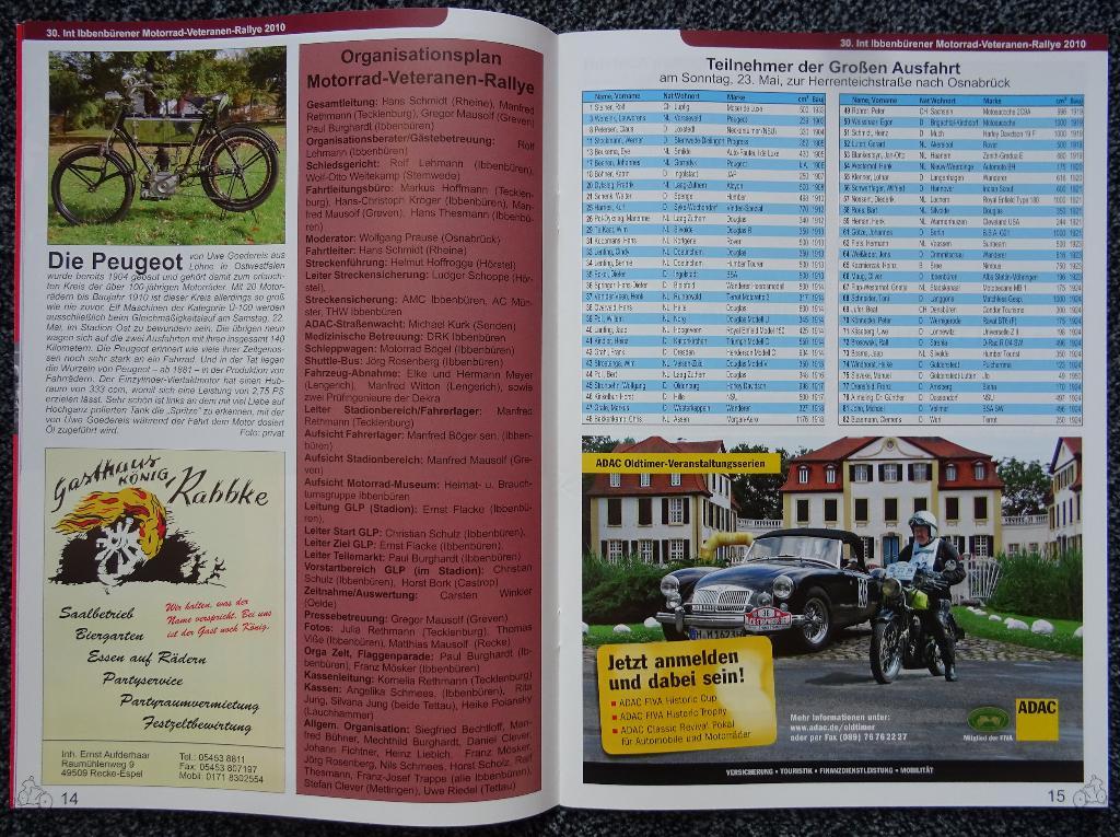 Programmaboekje 30e Ibbenbüren rit 2010