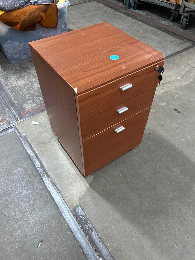 Ladenkastje bureau - 40x40x63 cm - Op wieltjes