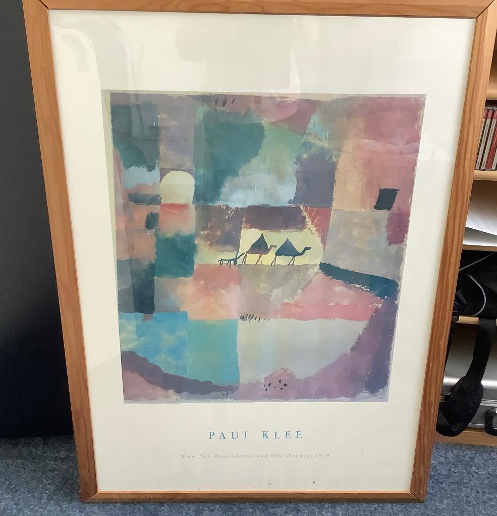 Lijst met poster van Paul Klee 78x 108 cm Gratis ophalen