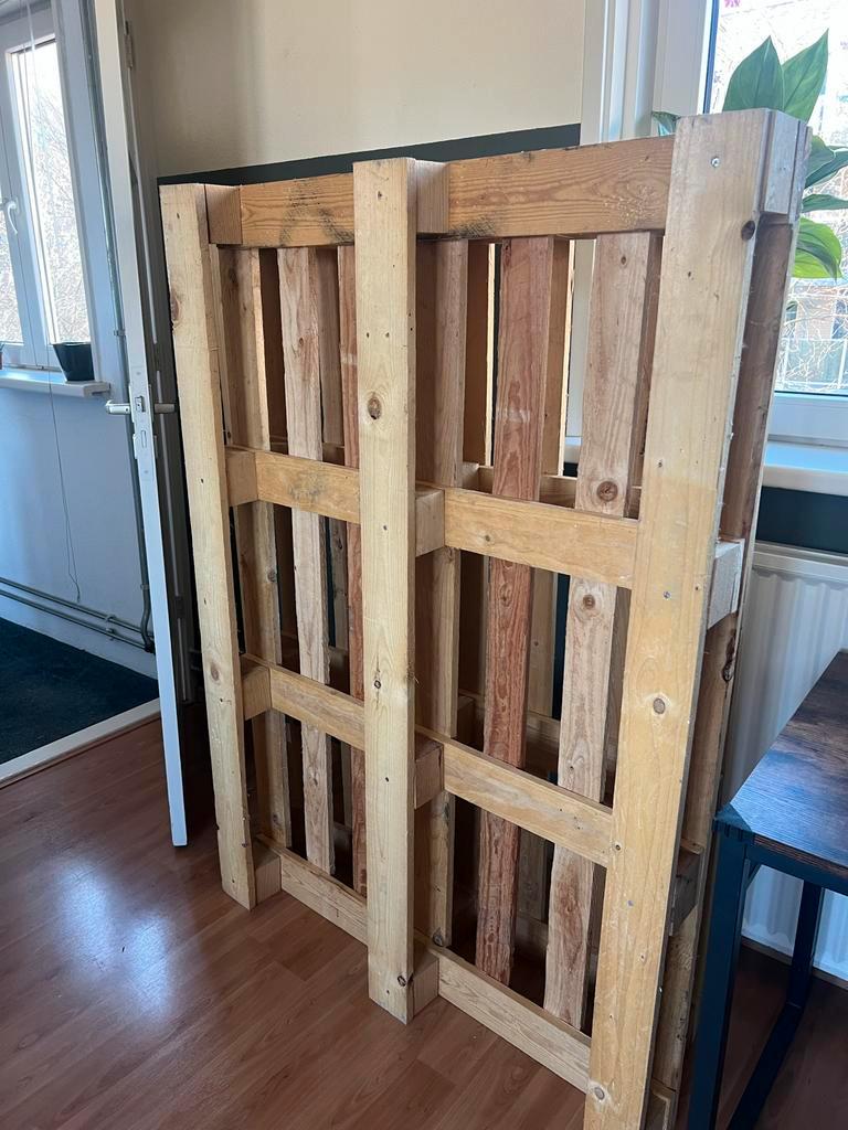 Pallet bed met matras