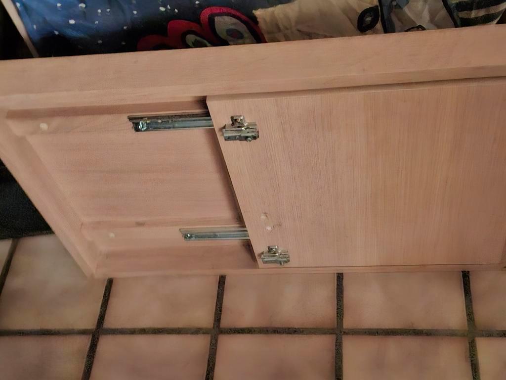 Gebruikte houten TV meubel/kast