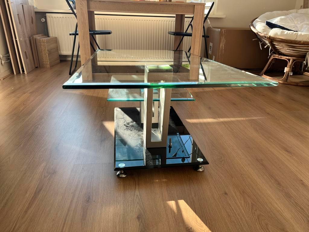 Glazen salontafel