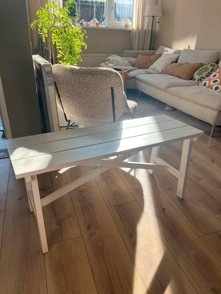 GRATIS | Wit bankje ( voor bij de eettafel)
