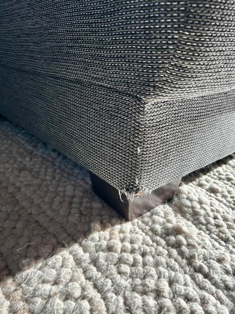 GRATIS: Grijze 3-zitsbank chaisse longue/longchair