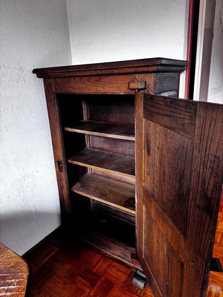 Gratis ophalen (7-2-2026): donker eiken tuigkast