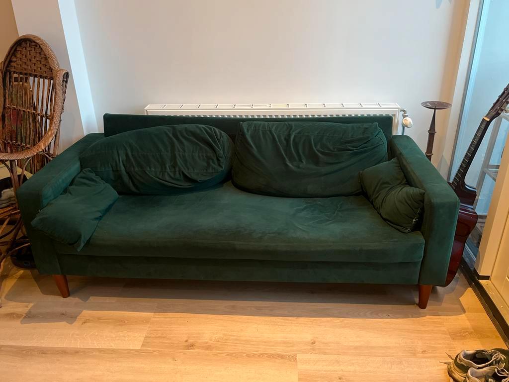 Groene tweezits bank