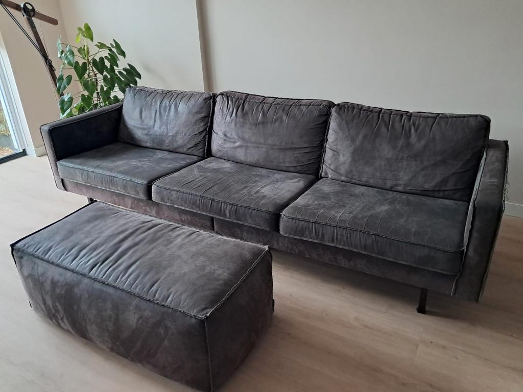 Mooie bank incl. poef