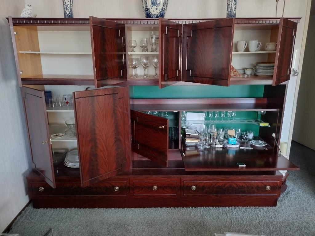 Mahonie nostalgische wandkast