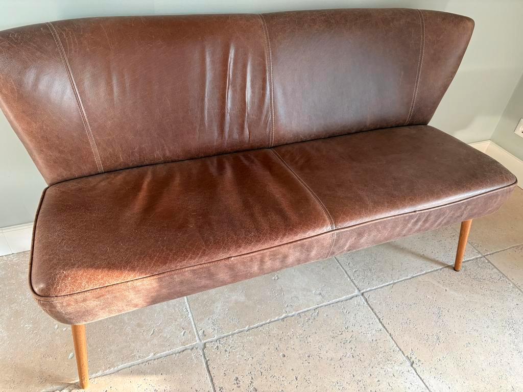 Eetkamer bankje leer