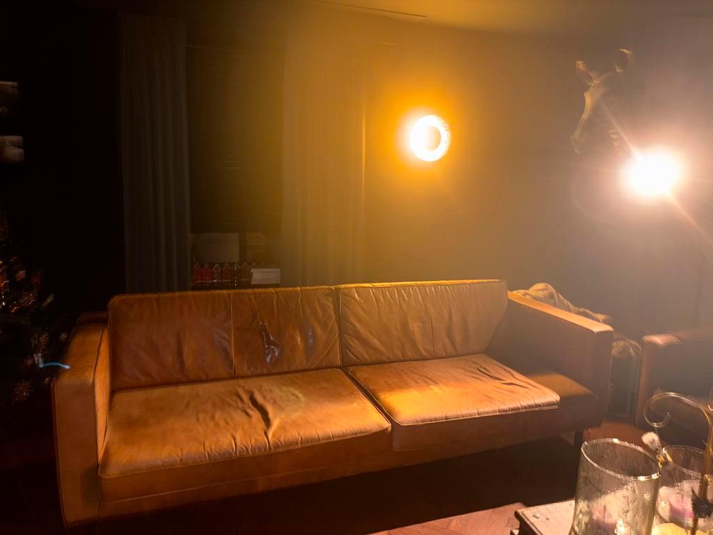 Mustang nep Lederen bank - Vierpersoons