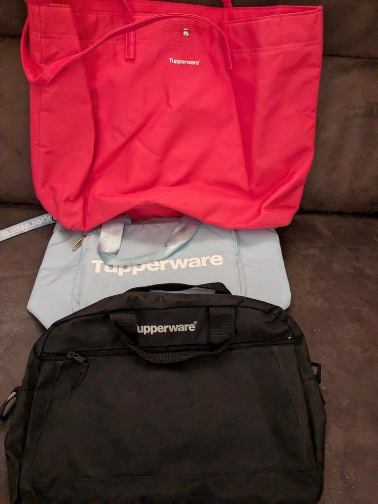 Tupperware kleden en tassen