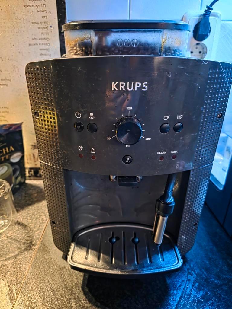 Krupps koffiemachine met storing.