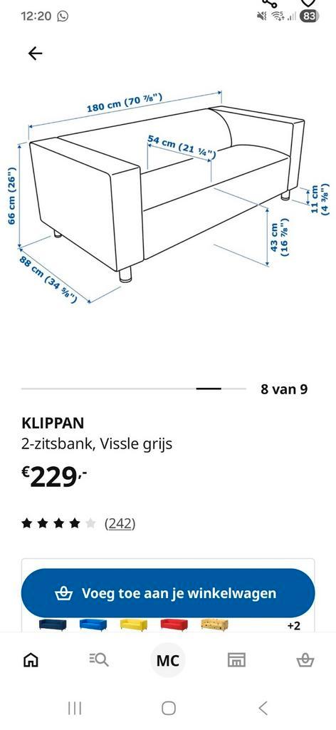 Ikea 2-zits bank KLIPPAN GRATIS