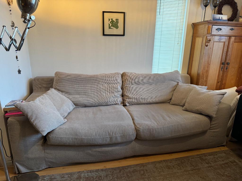 Super comfortabele beige 3-zits bank