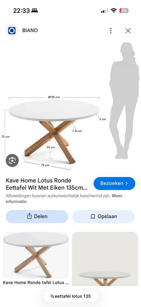 Ronde tafel - 135 cm diameter