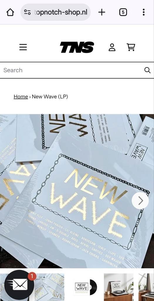 New Wave LP gewoon tekoop op officiële site van TopNotch -